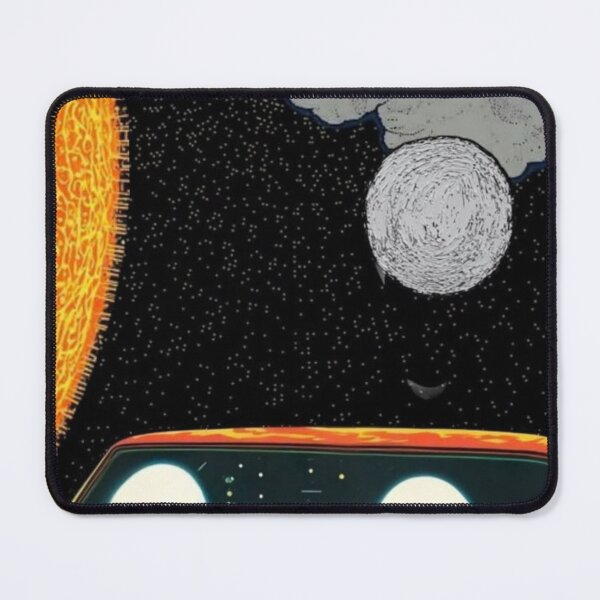 Item preview, Ghosts Driving Car - Moon Sun Halloween Space Art designed and sold by WavyCurve.