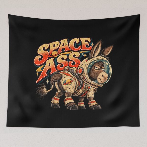 Item preview, Space Ass Astronaut Donkey designed and sold by Pandaburba.