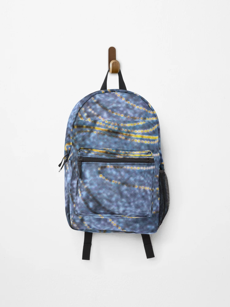Thumbnail 1 of 3, Backpack, Blue Abstract Textile Pattern designed and sold by khannamohan11.