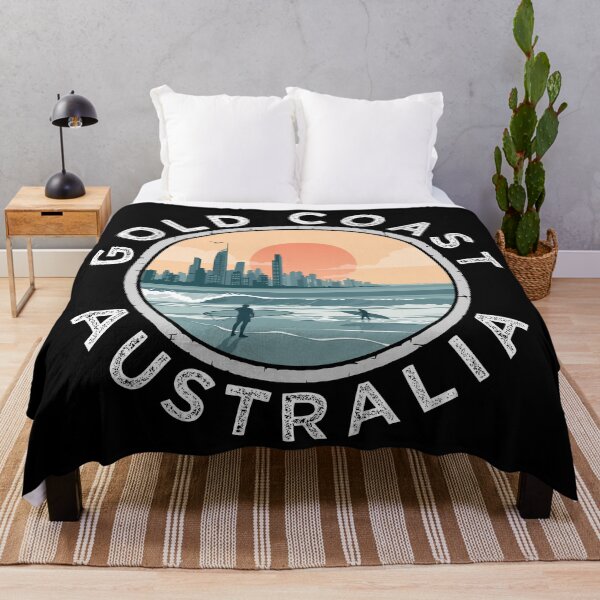 Item preview, Gold Coast – Australia (with White Lettering) designed and sold by VelvetRoom.