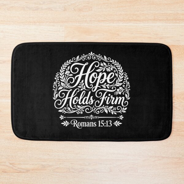Item preview, Hope Holds Firm Romans 15:13 Bible Verse designed and sold by LilSeashell.
