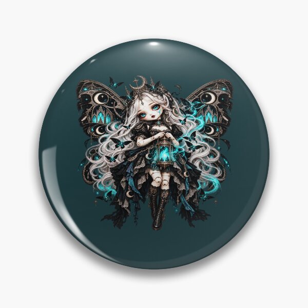 Item preview, Isolde The Midnight Moth Doll – Gothic Porcelain Dollcore designed and sold by TheInkRaven.