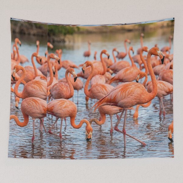 Item preview, Flamingos standing in the lake designed and sold by snoWorkshop.