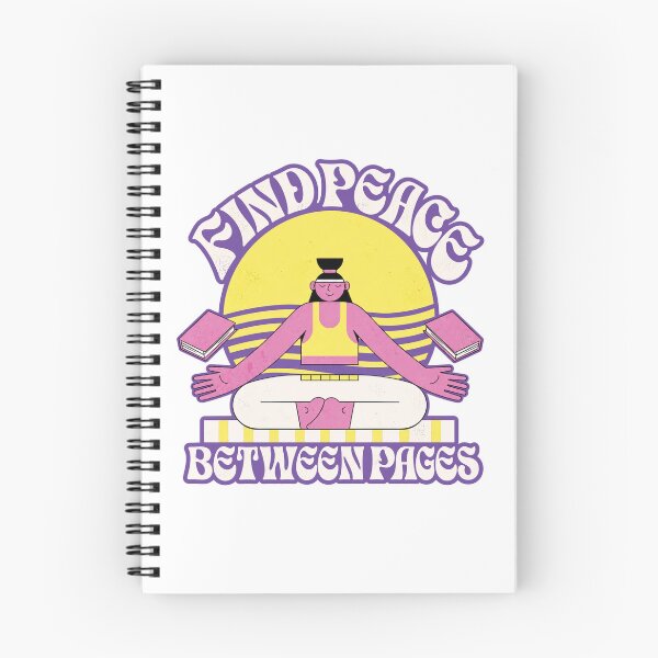 Item preview, find peace between pages book lover quote designed and sold by kofundesigns.