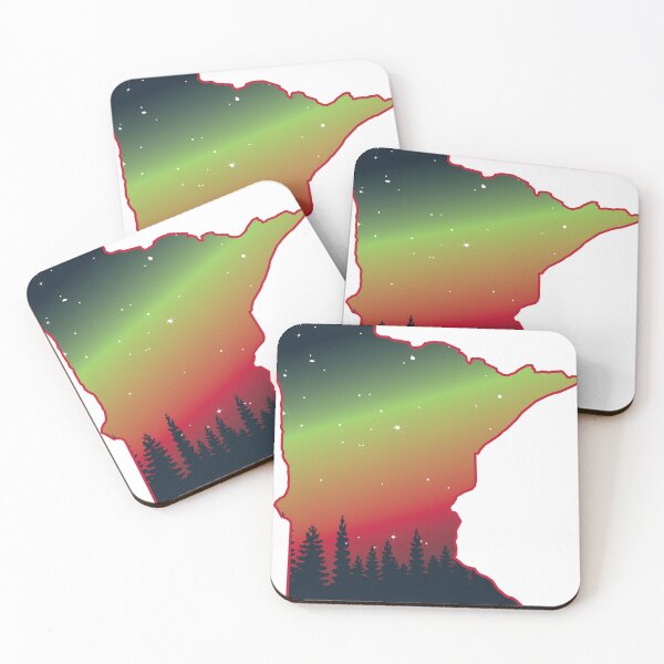 Item preview, Minnesota Northern Lights Forest designed and sold by Stayfrostybro.