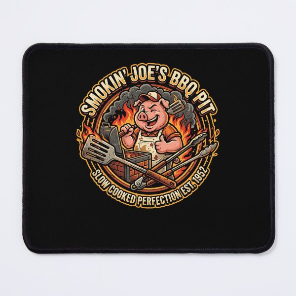 Item preview, Smoking Joe’s BBQ Pit – Vintage Smoked BBQ Grill Pig Design designed and sold by julimarks.