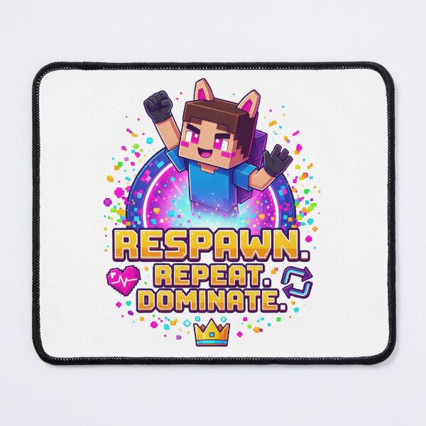 Item preview, Respawn Repeat Dominate – Funny Gamer Video Game Design designed and sold by DVerse Studio.