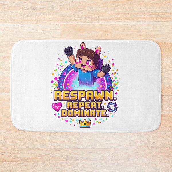Item preview, Respawn Repeat Dominate – Funny Gamer Video Game Design designed and sold by DVerse Studio.