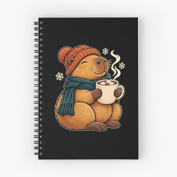 Item preview, Cosy Winter Capybara with Hot Chocolate designed and sold by JesterKrewArt.