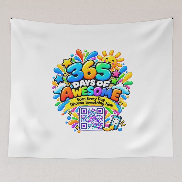 Item preview, 365 días de mensajes positivos diarios y datos curiosos para niños | Regalo interactivo con código QR designed and sold by artvizual.
