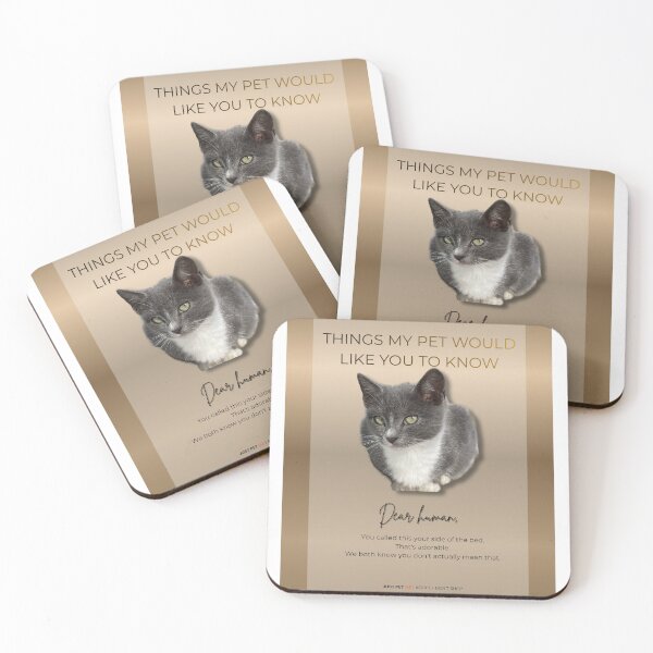 Item preview, Dear Human, You Called This Your Side of the Bed – Funny Pet Wall Art designed and sold by JustPetMe.