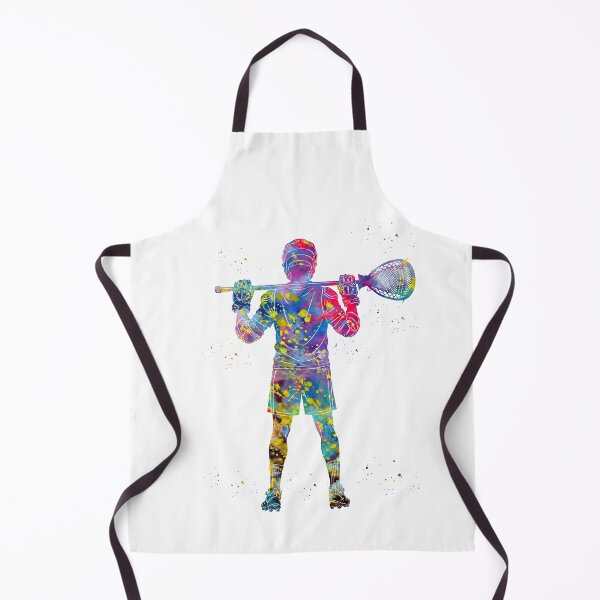 Item preview, Male Lacrosse Goalie Watercolor Art designed and sold by Liededrom..