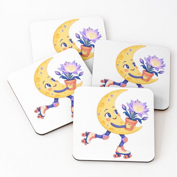 Item preview, Night Garden Skate Moon designed and sold by Digipeel.