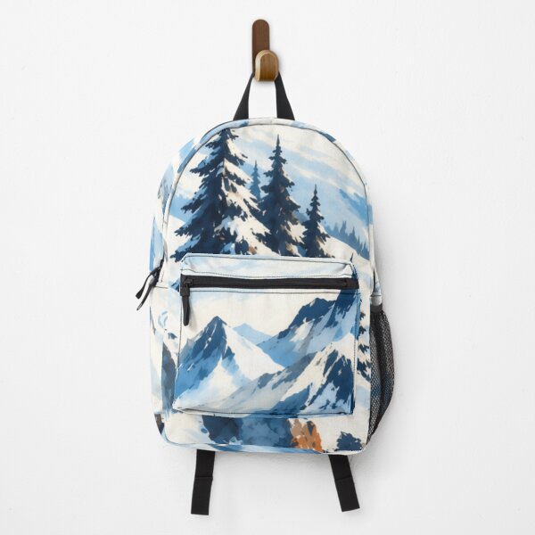 Item preview, Alpine Winter Mountains in Ice Blue & Denim Blue by PanaluPrint designed and sold by PanaluPrint .