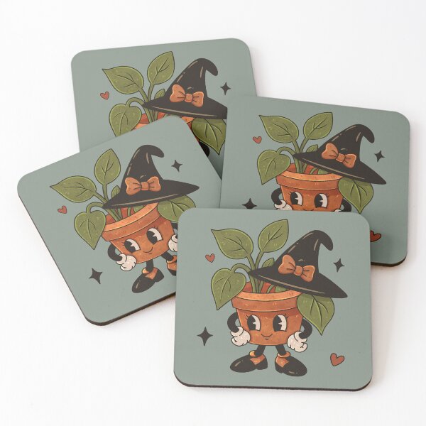 Item preview, Kawaii Witch Plant Halloween Sticker designed and sold by tviyluv.