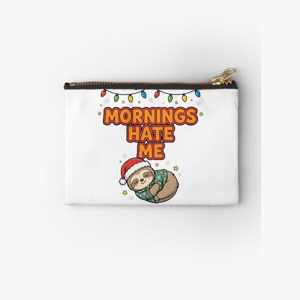Item preview,  Mornings Hate Me Funny Sloth Christmas Pajama designed and sold by Deepsleepstudio.