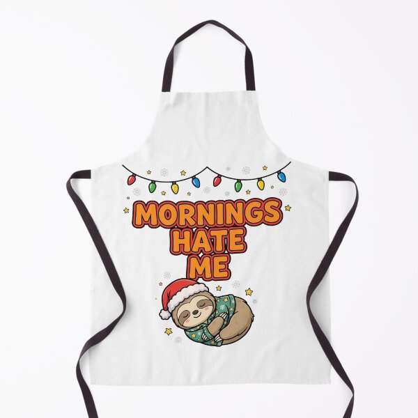Item preview, Mornings Hate Me Funny Sloth Christmas Pajama designed and sold by Deepsleepstudio.