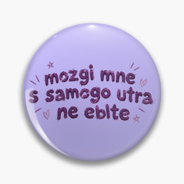 Item preview,  Mozgi Mne S Samogo Utra Ne Eblte – Russian Sarcastic Quote designed and sold by Furflix.