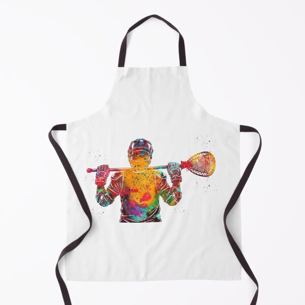 Item preview, Male Lacrosse Goalie Watercolor Art designed and sold by Liededrom..