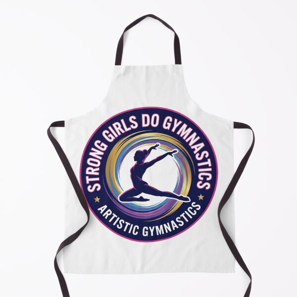 Artikelvorschau, T-Shirt „Starke Mädchen machen Gymnastik“ – Kunstturnen entworfen und verkauft von FlipGymnastics.