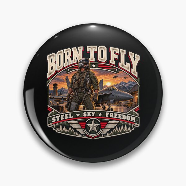 Item preview, Born to Fly - Vintage Fighter Pilot Americana designed and sold by DomKo10.