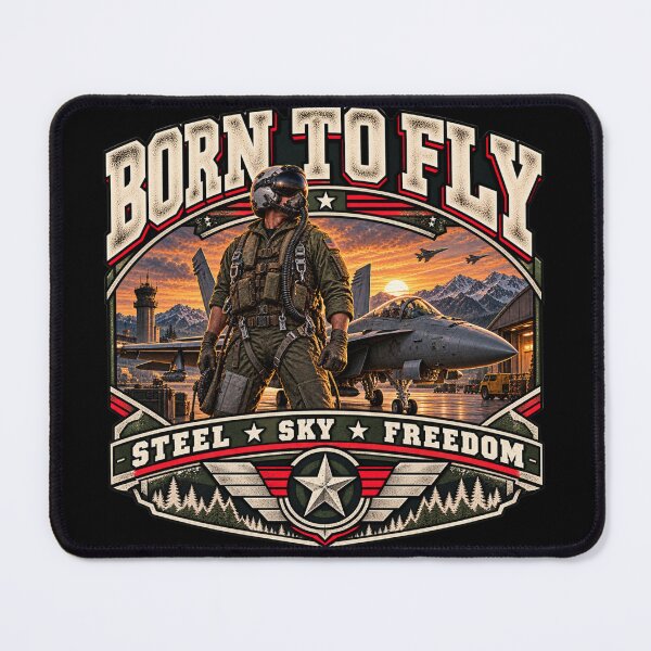 Item preview, Born to Fly - Vintage Fighter Pilot Americana designed and sold by DomKo10.