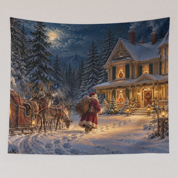 Item preview, Santa Christmas Eve Victorian Winter Wonderland designed and sold by GSizzle1.