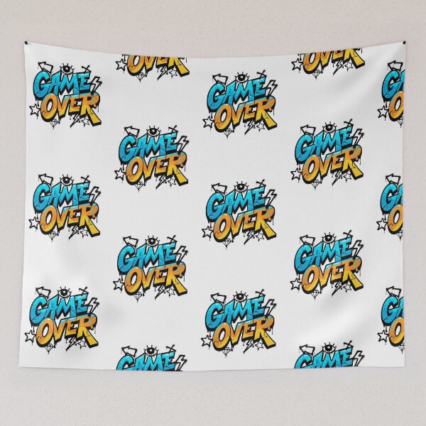 Item preview, Game Over – Bold Colorful Gamer Typography Design designed and sold by arnabscreativeworld.