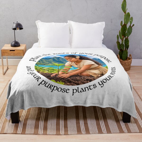 Item preview, Hawaii Purpose Proverb - Plant the roots of your purpose | Pacific Art designed and sold by ShakaLife.org.