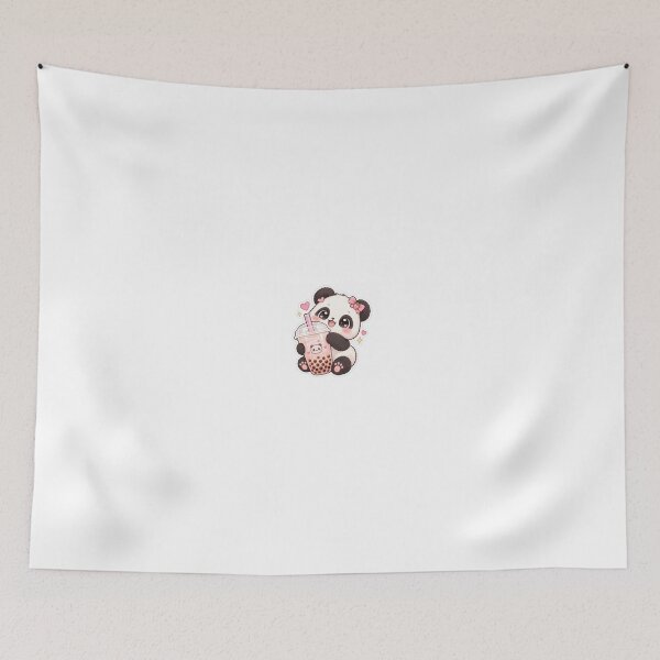 Item preview, Cute baby panda holding a giant bubble tea cup designed and sold by Krishi002.