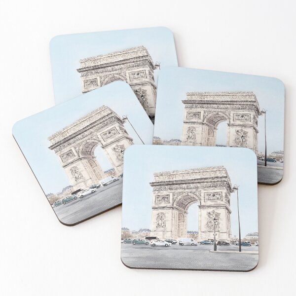 Item preview, Arc de Triomphe Paris Watercolor – French Cityscape Art designed and sold by POSTERIOCREW.