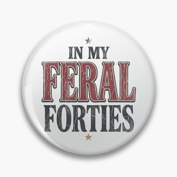 Item preview, In My Feral Forties Vintage Rock Tee Design designed and sold by Seeding Serendipity.