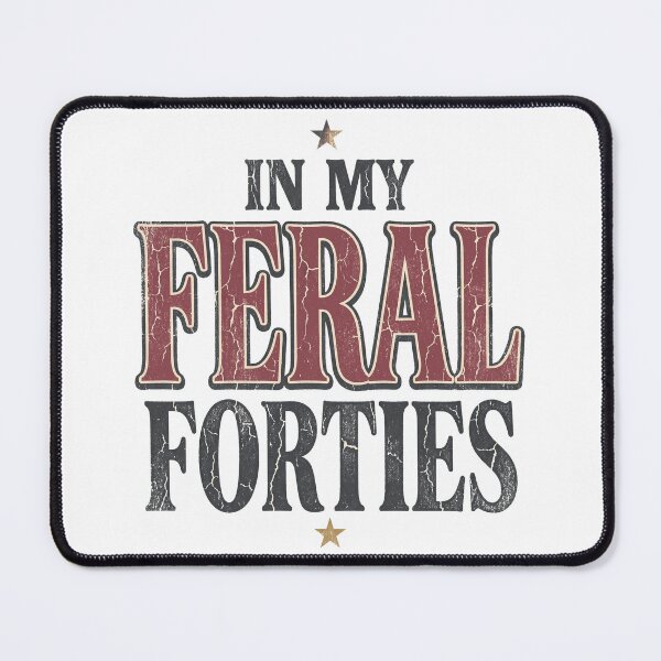 Item preview, In My Feral Forties Vintage Rock Tee Design designed and sold by Seeding Serendipity.