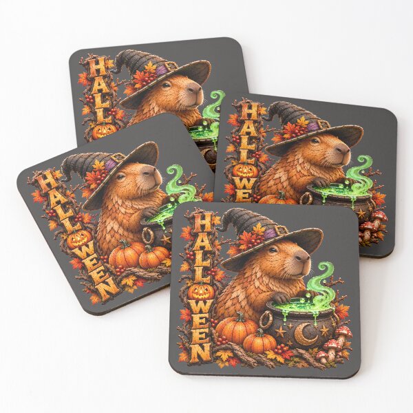 Item preview, Halloween Capybara Witch – Spooky Autumn Potion designed and sold by Ania & Maxiu.