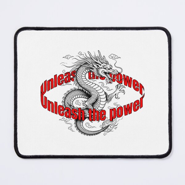 Item preview, UNLEASH THE POWER B&W Chinese Dragon design tee | Asian core black and white dragon oversized unisex designed and sold by Giobb-Artwork.