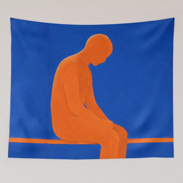 Item preview, 'Taking Time' – Modern Abstract Figurative Art i designed and sold by Moodzu.