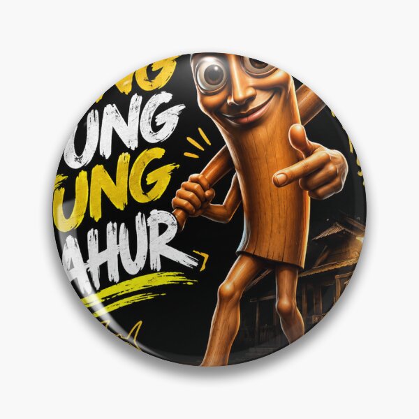 Item preview, Funny Tung Tung Tung Sahur Brainrot Character designed and sold by xclusivelooks.