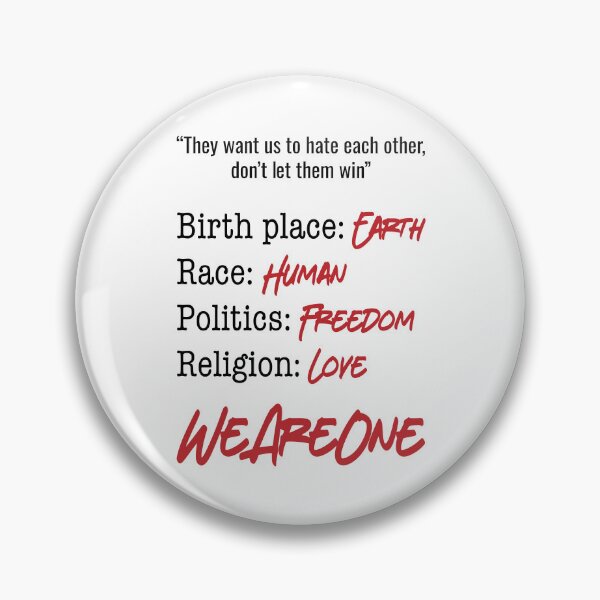 Item preview, We Are One Humanity Peace Love Unity Design designed and sold by TipTop GFX.