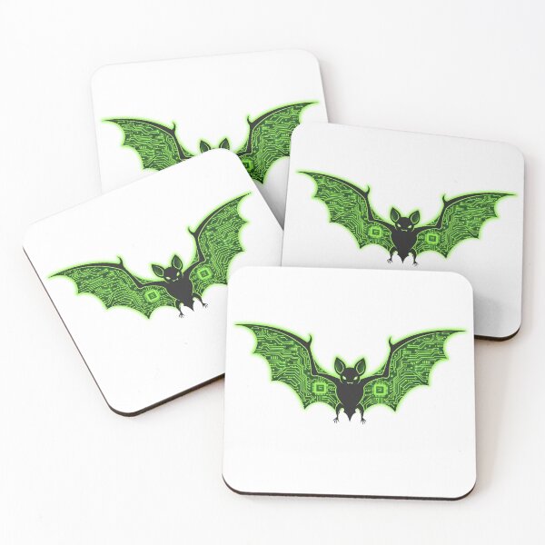 Item preview, Neon Green Cyber Bat of Halloween designed and sold by PGRprint.