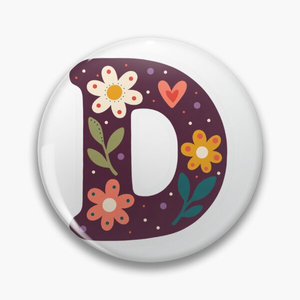 Item preview, Floral Letter D – Inspirivity Monogram Sticker designed and sold by Inspirivity.