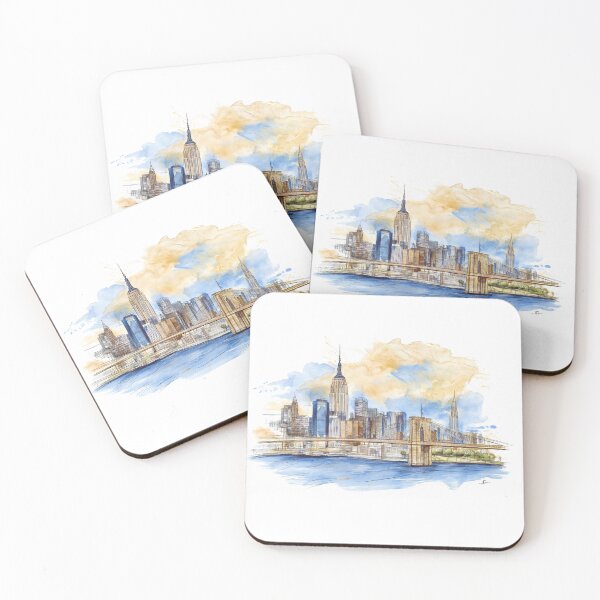 Item preview, Skyline with Empire State Building - New York City designed and sold by kolonjArt.