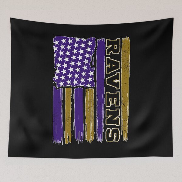 Item preview, Vintage Ravens US Flag Distressed Baltimore Football designed and sold by RockTheFeal.
