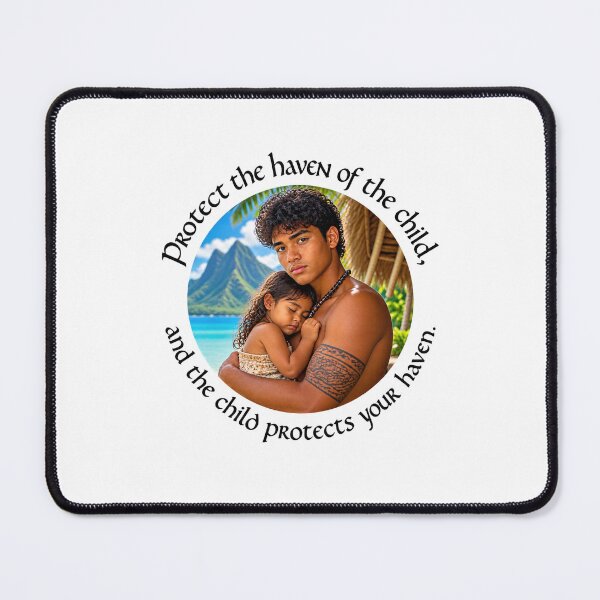 Item preview,  Polynesian Sanctuary Proverb - Protect the haven of the child | Pacific Art designed and sold by ShakaLife.org.