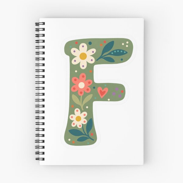 Item preview, Floral Letter F – Inspirivity Monogram Sticker designed and sold by Inspirivity.