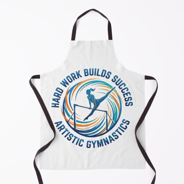 Aperçu de l'œuvre T-shirt « Le travail acharné mène au succès » (Gymnastique artistique) créée et vendue par FlipGymnastics.