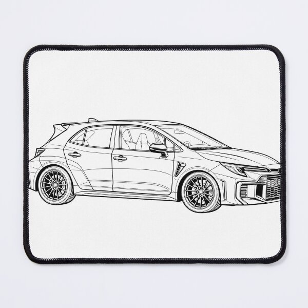 Item preview, Sport Compact Hatchback Line Art designed and sold by Hughey-Builds.