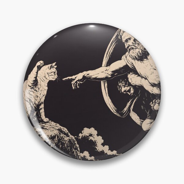 Item preview, The Creation of Adam Cat Parody  designed and sold by FaizArtShop.