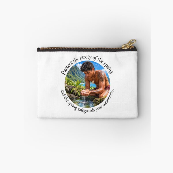 Item preview,  Polynesian Conservation Proverb - Protect the purity of the spring | Pacific Art designed and sold by ShakaLife.org.