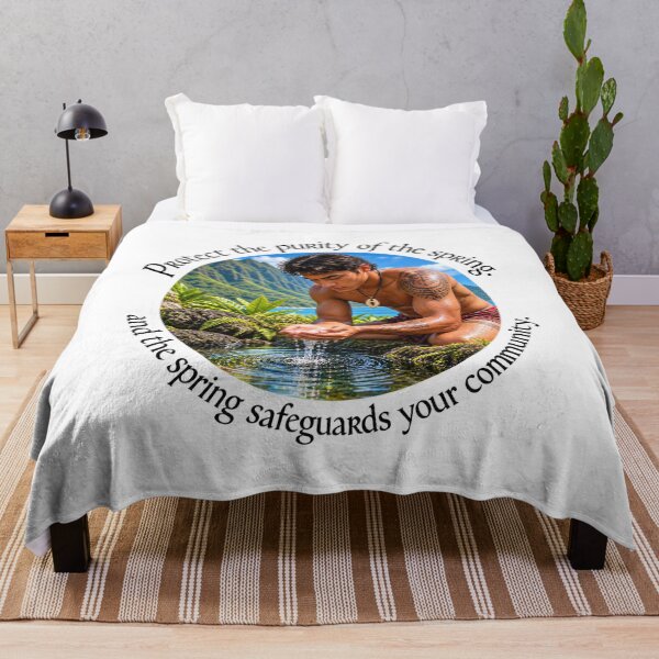 Item preview, Polynesian Conservation Proverb - Protect the purity of the spring | Pacific Art designed and sold by ShakaLife.org.
