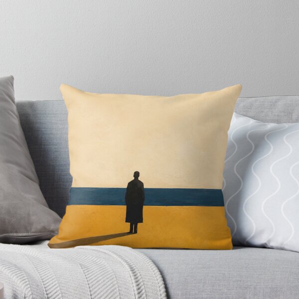 Item preview, Toward the Horizon – Minimalist Lone Figure Abstract Landscape designed and sold by Moodzu.